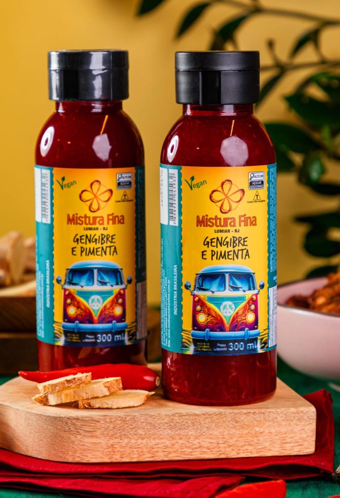 Molho de gengibre e pimenta