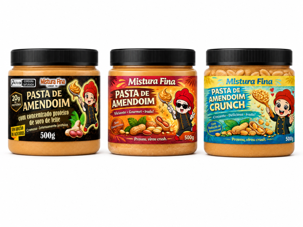 Combo Pasta de Amendoim Mistura Fina