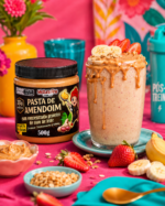 A pasta de amendoim favorita de quem treina... e também de quem simplesmente ama comer bem. Feita com amendoim torradinho e enriquecida com whey protein, entrega uma textura cremosa, sabor intenso e muita praticidade para o dia a dia. Experimente com frutas, panquecas, shakes ou direto da colher.